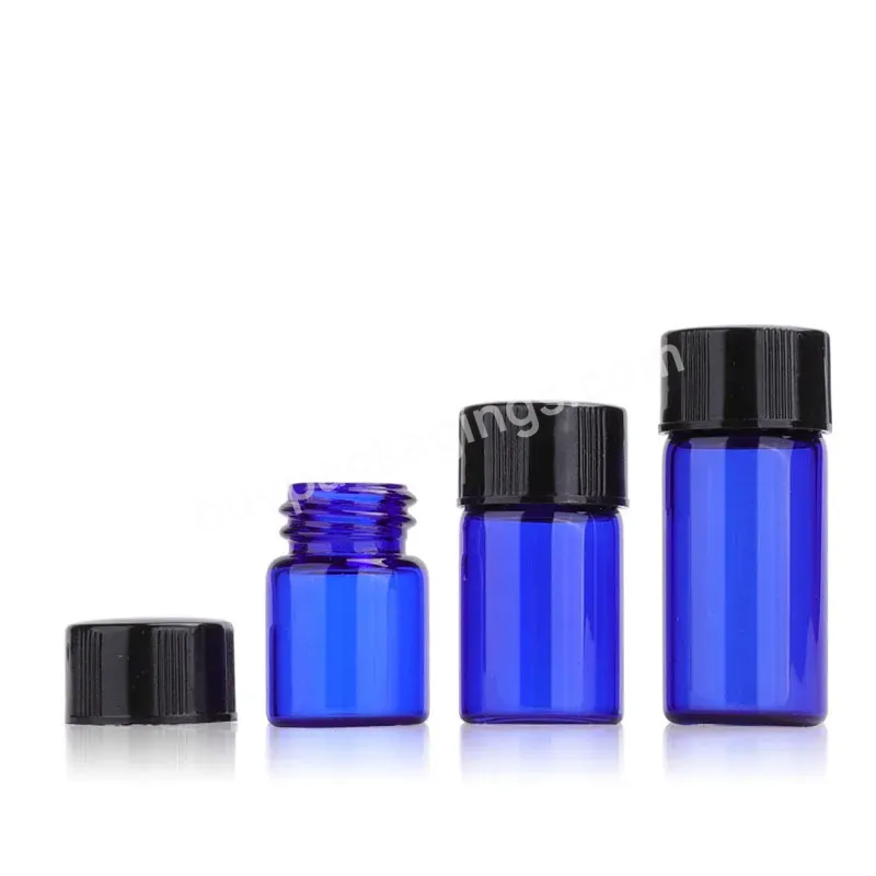 1ml 2ml 3ml Blue Glass Essential Oil Bottle - Buy Blue Perfume Bottles Vials,2ml Glass Bottle,2ml Essential Oil Bottle.