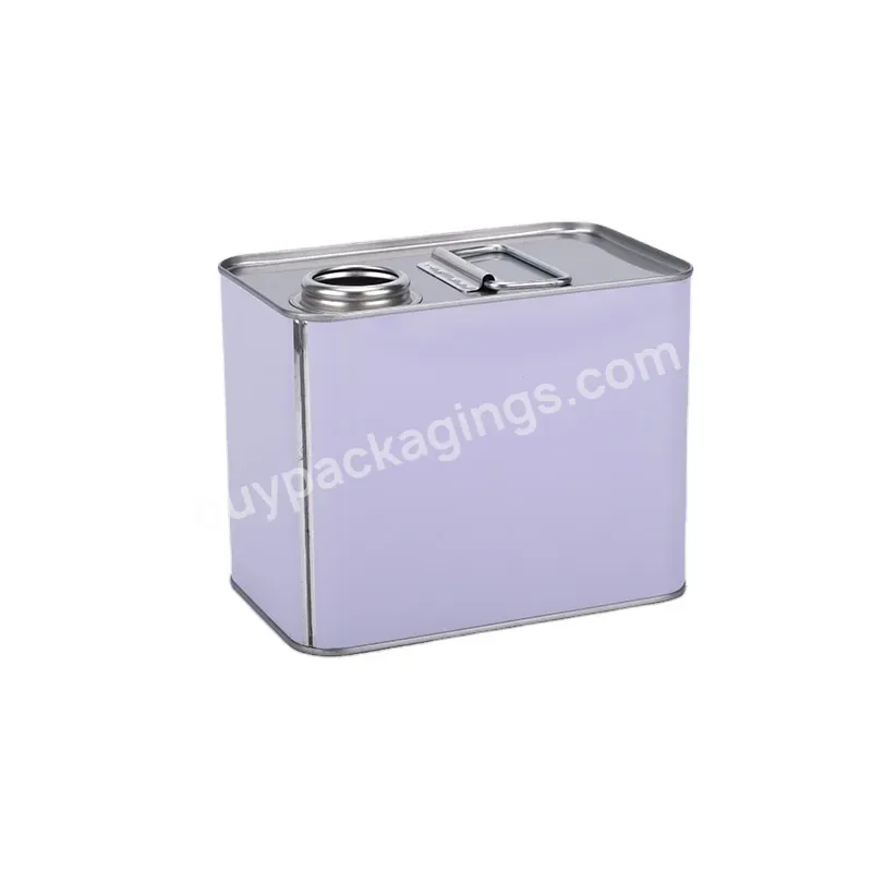 2 Liter White Jerry Can Square Oil Tin Can With Flexible Spout Lid,Engine Oil Tin Can Packing - Buy 2 Liter White Jerry Can Square Oil Tin Can With Flexible Spout Lid,Empty Tinplate Cans,Engine Oil Tin Can Packing.