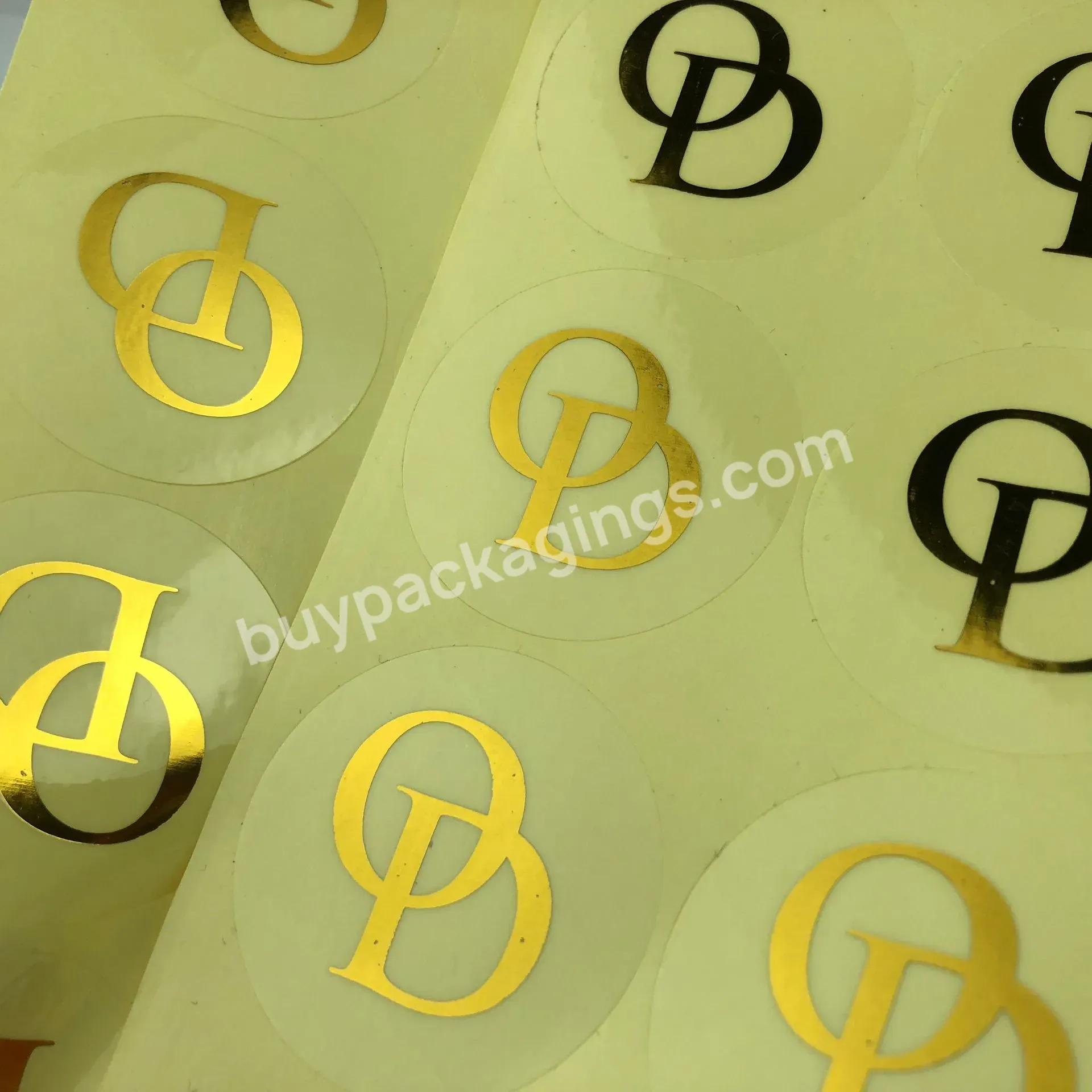 2019 Custom Logo Made Clear Transparent Rose Gold Foiled Pcv Label Stickers - Buy Pcv Label Stickers,Pcv Sticker,Transparent Label.