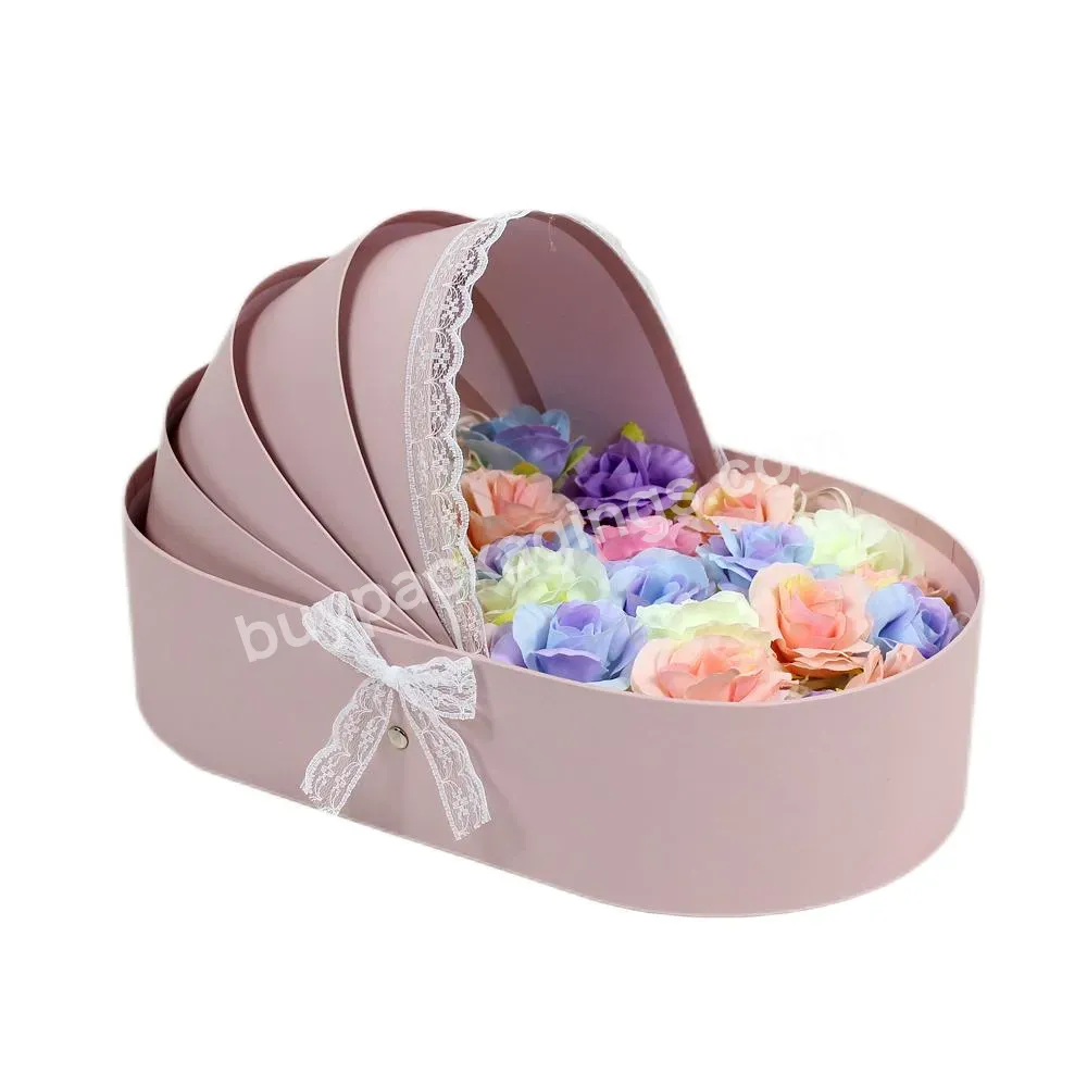 2021 New Arrival Flower Gift Box Baby Cradle Shape Box For Baby Shower Birthday Party - Buy New Arrival Flower Gift Box,Baby Cradle Shape Box,Box For Baby Shower Birthday.