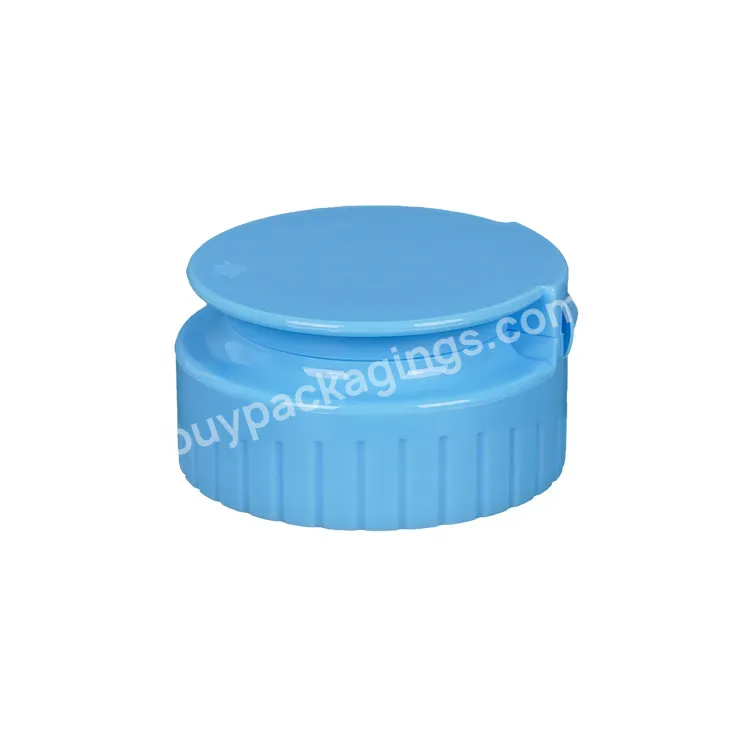 2021 New Product Professional Supply Plastic Bottle Cap Smooth Screw Blue Round Plastic Cover Twist Flip Top Cap