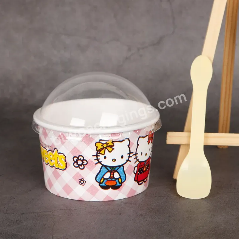 2022 Summer Custom Logo Printed Biodegradable Hard Plastic Ice Cream Containers Colored - Buy Hard Plastic Ice Cream Containers,Ice Cream Container,Custom Logo Printed Ice Cream Containers.