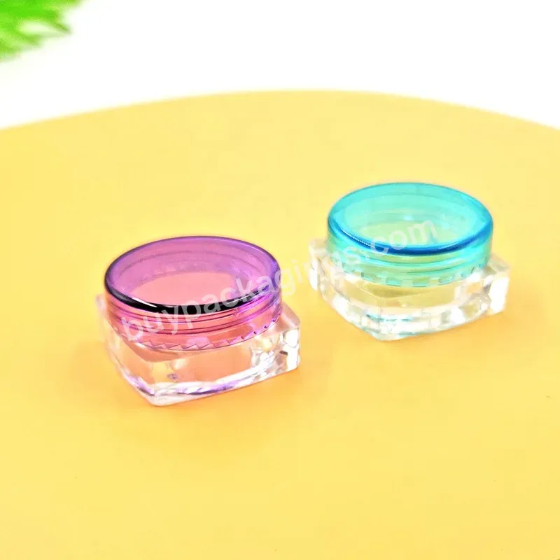 2022 Wholesale Empty Skincare Plastic Cosmetic Packaging With Screw Lid Customized Cream Jars And Bottles - Buy Clear Cosmetic Jars With Lids,Empty Plastic Jar For Face Cream,Plastic Jar For Cream.
