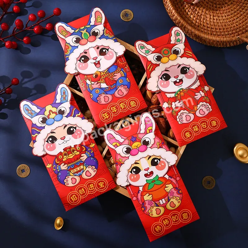 2023 Chinese Luxury Envelopes With Logo Red Envelope Wallet New Year Red Envelopes - Buy Custom Made Red Envelope,Customized Chinese New Year Red Pocket Envelope,Red Envelope Rabbit.