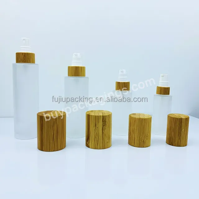 2023 Factory Price High Quality 30ml 50ml 60ml 80ml 100ml 120ml Frosted Lotion Glass Bottle With Bamboo Cap Wholesaler - Buy 2023 Factory Price 30ml 50ml 60ml 80ml 100ml 120ml Frosted Lotion Bottle,100ml 120ml Frosted Lotion Glass Bottle With Bamboo