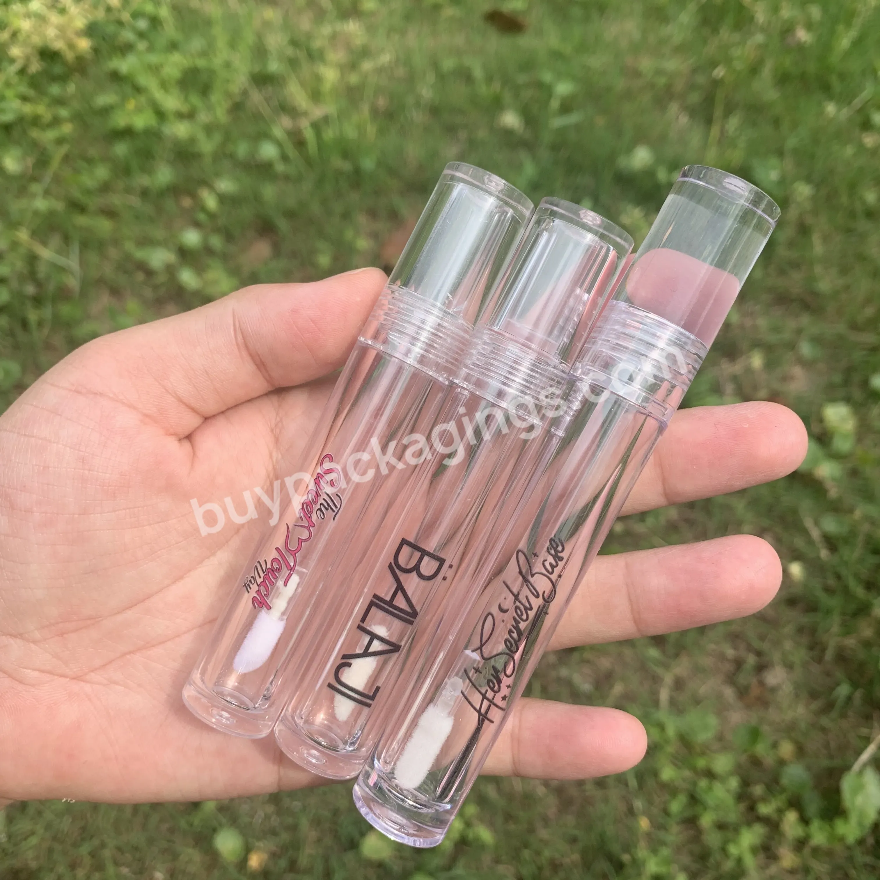 2023 Instagram Style Fresh Transparent Round Lip Gloss Tube Empty Container Empty Lipgloss Tubes - Buy Lip Gloss Packaging,In Stock Delivery Fast Wholesale Lipgloss Tubes,Plastic Tube Lip Gloss Lipgloss Container Tubes For Cosmetics Square Lip Gloss Tube.