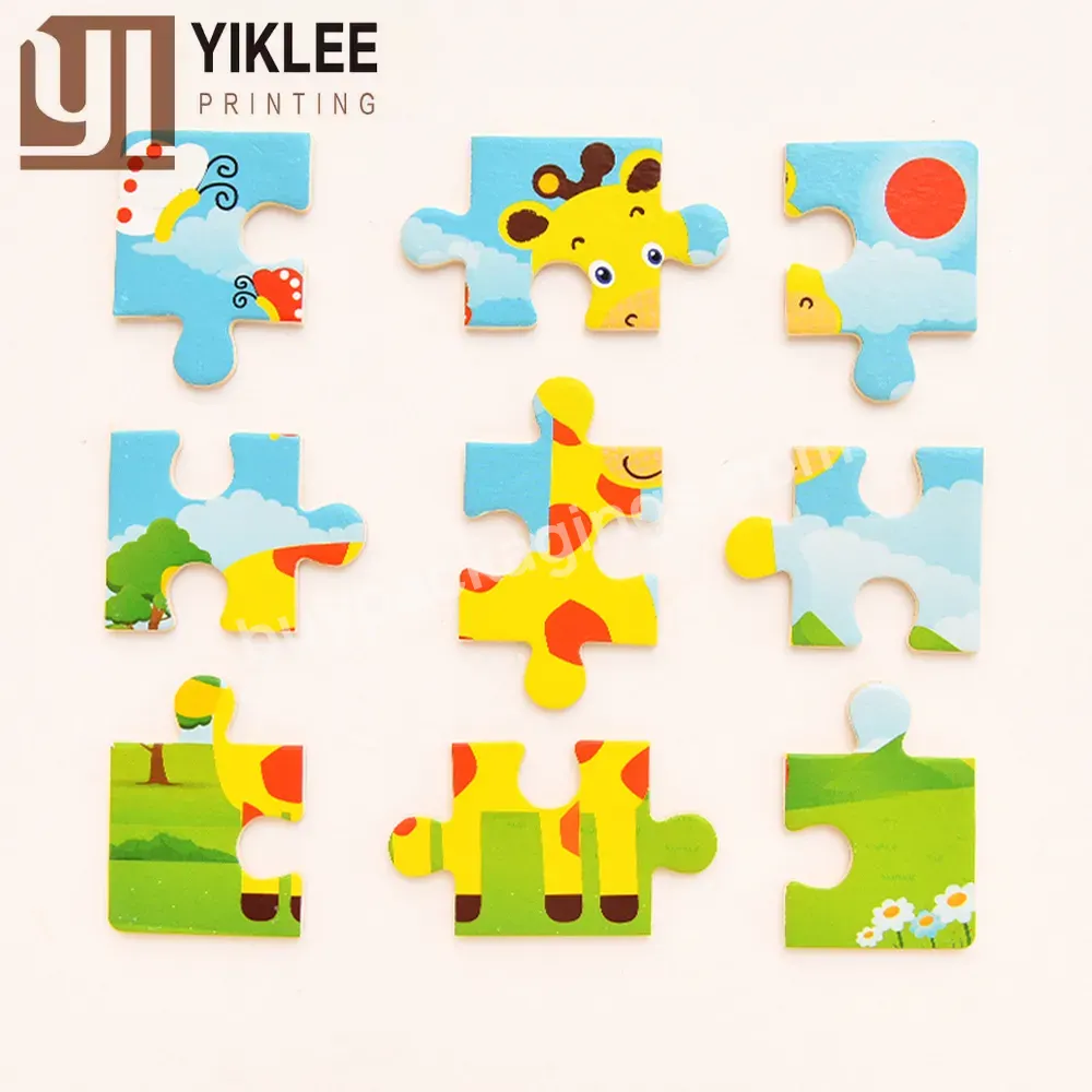 2023 New Arrival Custom Factory Wholesale Puzzle Kids Toys Baby Educational Puzles 3d Paper Jigsaw Puzzles For Children