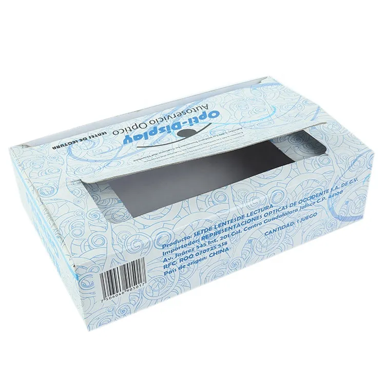 2023 new box Free design custom Blue Luxury Custom Cardboard Friendly Folding Paper Packaging Box