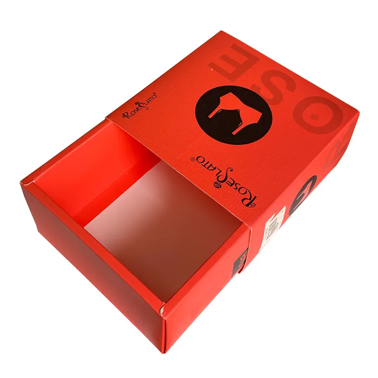 2023 new design customized underwear cardboard packaging box sliding drawer Christmas gift Paper box