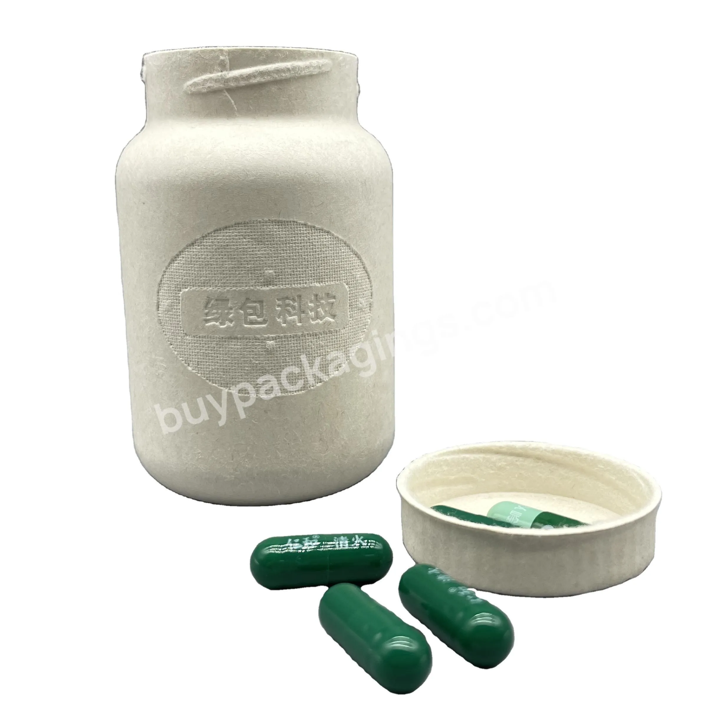 2023 Wholesale High Quality Products Bio-degradable Custom Containers Molded Pulp Packaging Bottle - Buy Biodegradable Paper Medicine Bottle,Capsule Bottles With Screw Cap,Health Care Pill Medicine Bottle.