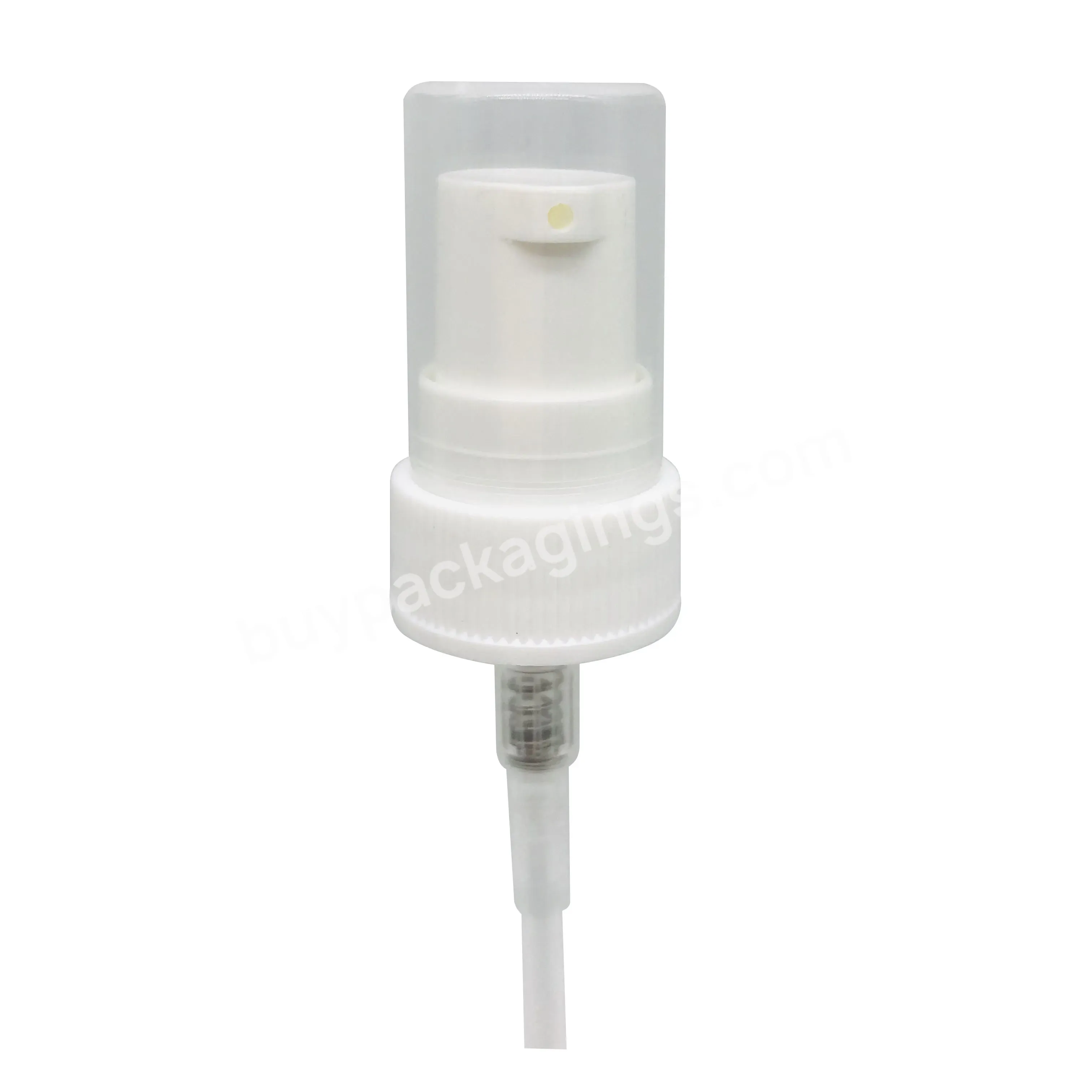 20/410 20/400 Wholesale White Plastic Cream Lotion Serum Treatment Pump With Ribbed Finish Collar - Buy Cream Pump,Treatment Pump,Lotion Pump.