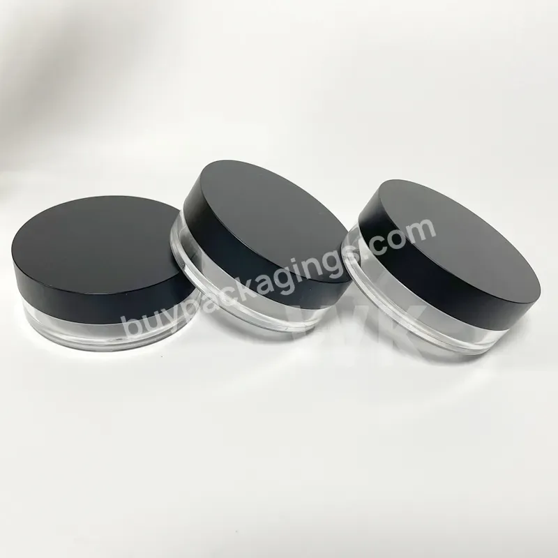 20g Custom Empty Plastic Cream Jar Lip Balm Scrub Container Clear Foundation Packaging Jar