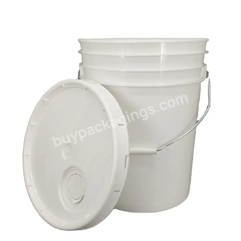 20l Empty Plastic Paint Bucket For Industrial Pail Bucket With Lids - Buy Empty Plastic Paint Bucket,For Industrial,With Lids.