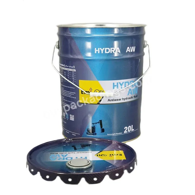 20l Large Opening Paint Iron Drum Metal Pail For Water-based Paint - Buy 18l 5gallon 20l 25l,Paint Tin Pail,Can Container.