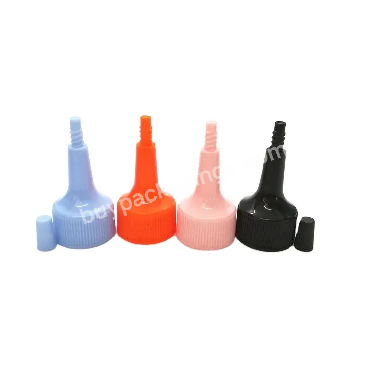 20mm 24mm 28mm Pp Colorful Oem Pink Orange Plastic Twist Up Cap For Twist Pointed Dye Ink Bottle - Buy Bottle Lid,Bottle Top Closure,Twist Up Sharp Cap.