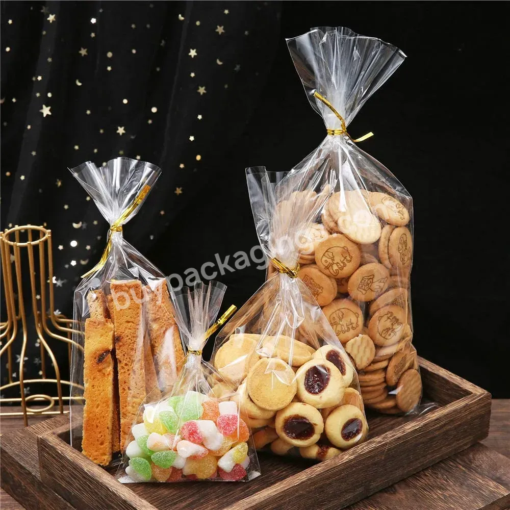 20x31 Cello Treat Flat Bag With Twist Ties Bopp Cellophane Bags Transparent Clear For Bread Candy Chocolate Gift Cellophane Bags - Buy Cellophane Bags,Clear Plastic Bags,Gift Bag.