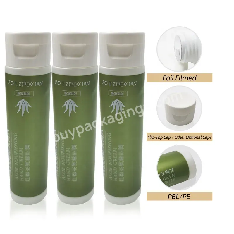 2.1 Oz 60g Squeeze Tube Packaging For Sunscreen Lotion Hand Cream Tube Plastic Container Bottle - Buy Tube Plastique Squeeze Tube Packaging For Sunscreen Lotion Cream,Tube Packacardboardging Hot Stamping Hand Cream Pe Cosmetic Tube Packaging Tka,Tube