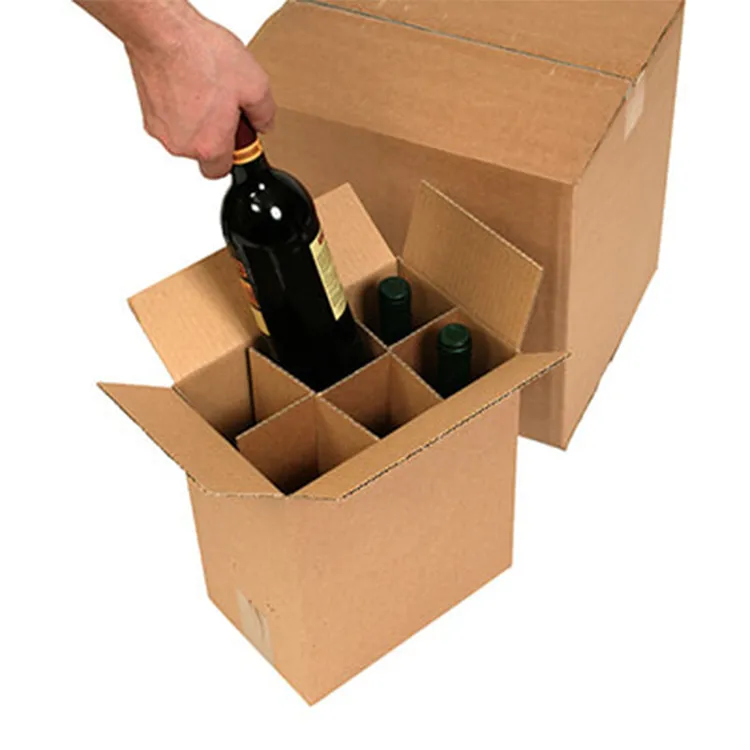 24 beer wine shipping cardboard boxes for bottle