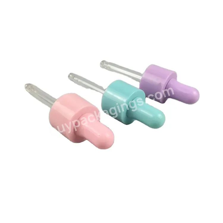 24/410 Custom Color Smooth Plastic Dropper Cap With Glass Pipette 20/410 For Essential Oil Bottle - Buy Glass Dropper Cap,Dropper Cap,Essential Oil Dropper Cap.