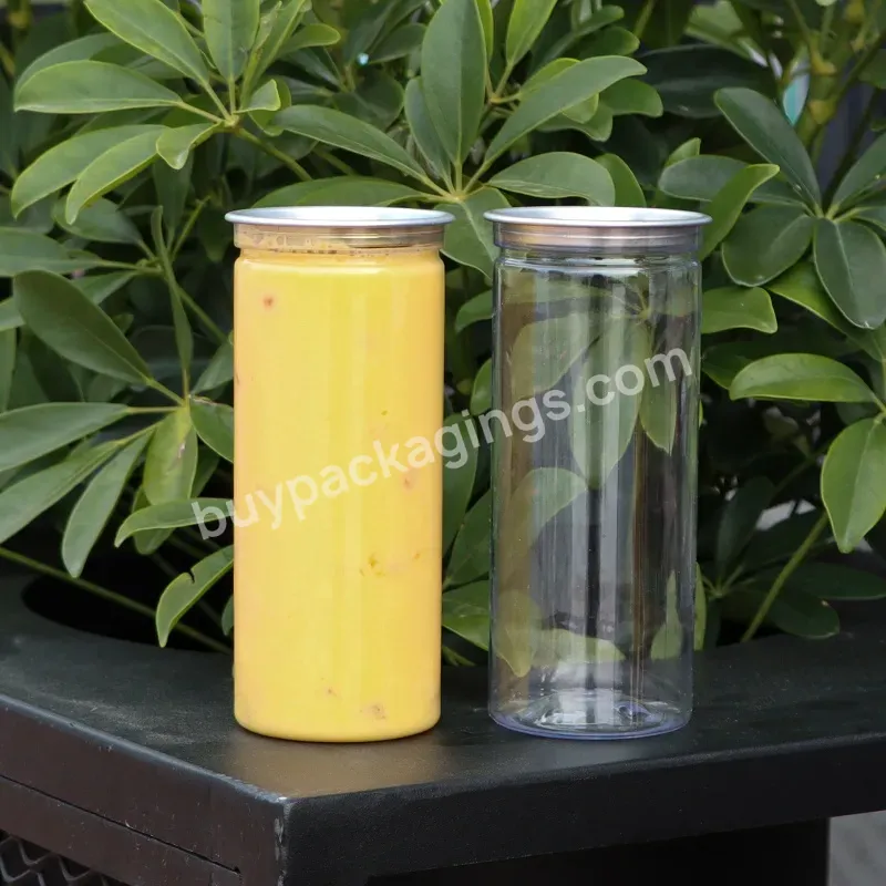 250ml 300ml Long Shape Pet Cold Soft Drinks Plastic Can With Easy Open Lid - Buy Plastic Soft Drinks Can,Long Shape Plastic Cans 200ml,300ml Soft Drinks Plastic Can.