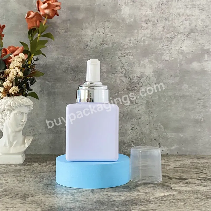 250ml Color Matching Electroplating Pump Square Foam Bottle Cosmetic Press Plastic Sub Packaging Empty Bottle - Buy 250ml Color Matching Electroplating Pump Square Foam Bottle,Cosmetic Press Plastic Sub Packaging Empty Bottle,250ml Square Foam Bottle.