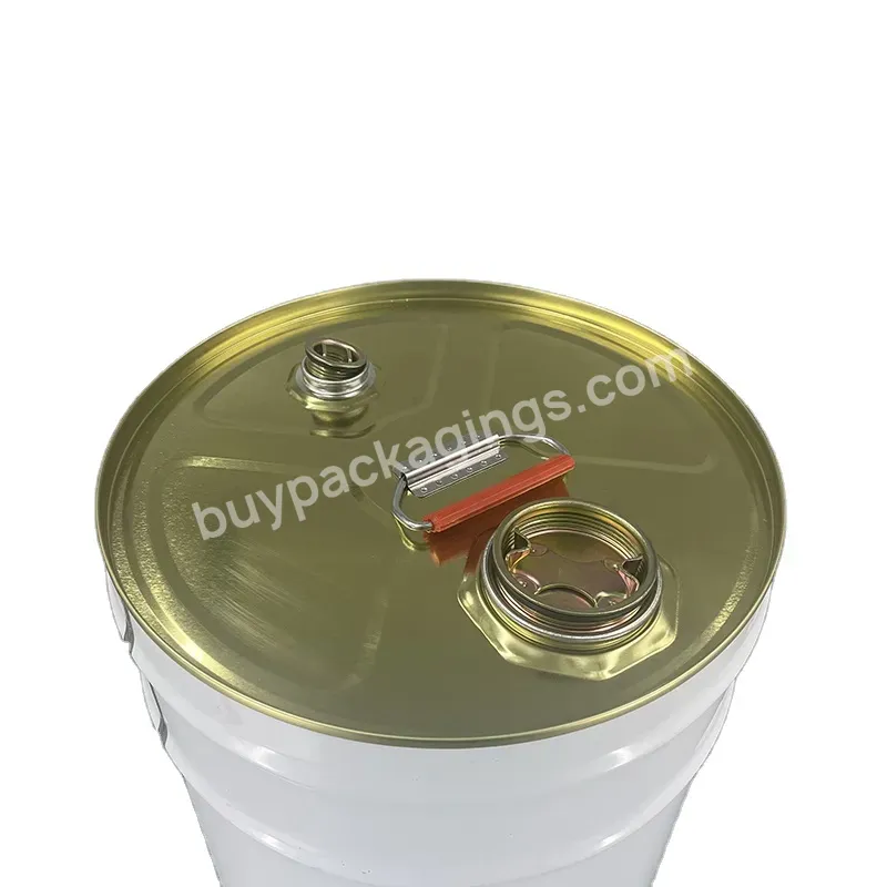 25l Decorative Tight Head Tin Drum,White Tin Barrel Closed Top With Lid,Solvent Tin Pail For Sale - Buy Solvent Tin Pail For Sale,White Tin Barrel Closed Top With Lid,25l Decorative Tight Head Tin Drum.