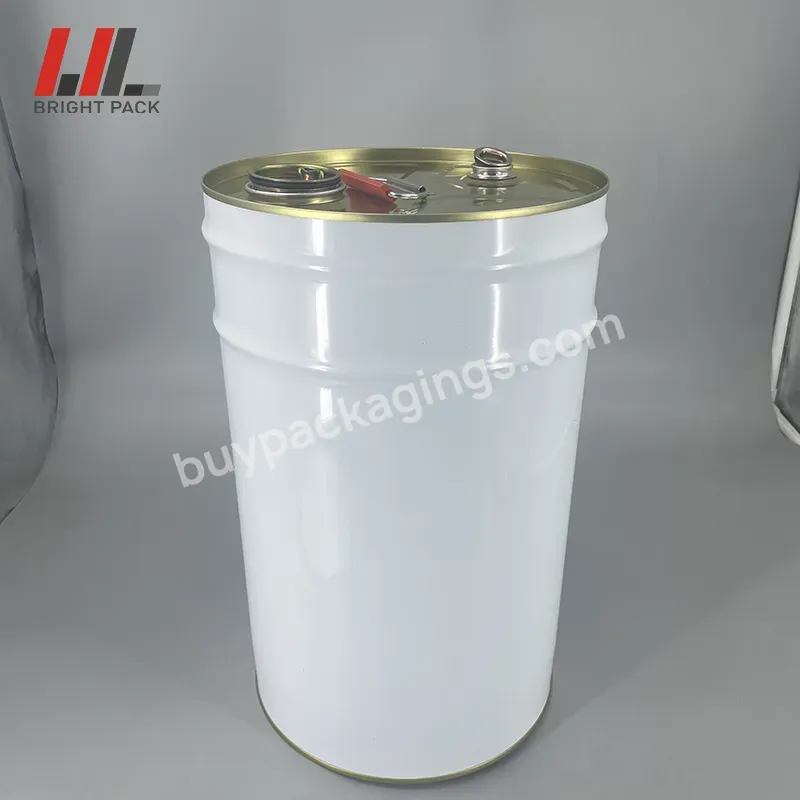 25l Decorative Tight Head Tin Drum,White Tin Barrel Closed Top With Lid,Solvent Tin Pail For Sale - Buy Solvent Tin Pail For Sale,White Tin Barrel Closed Top With Lid,25l Decorative Tight Head Tin Drum.