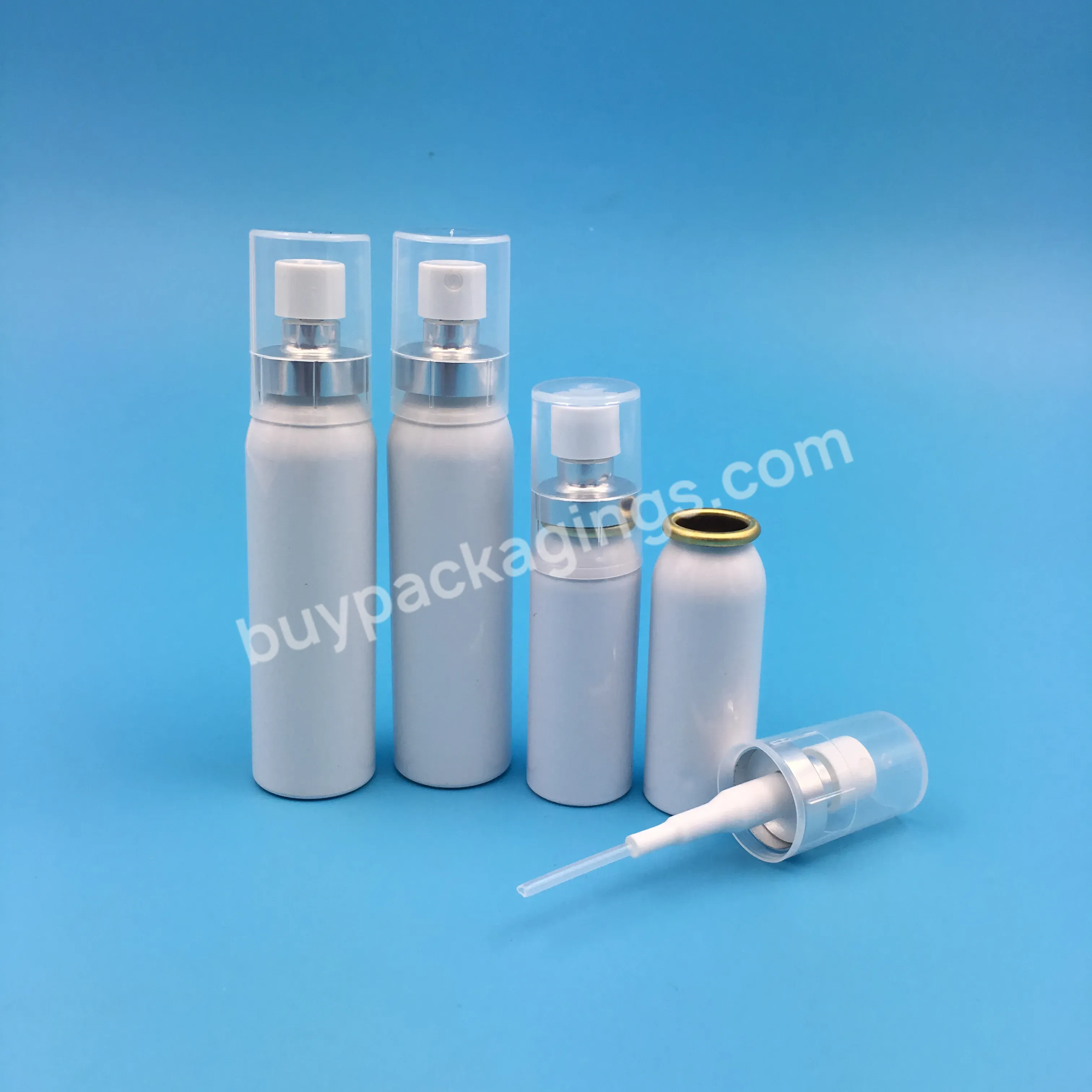 25ml Recyclable Aluminum Perfume Spray Bottle With Crimp Pump And Plastic Cap