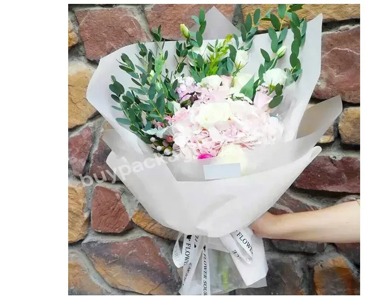 28 Colors Florist Paper New Design Plastic Flower Paper Wrap Korean Flower Wrapping Paper 20 Sheets/bag