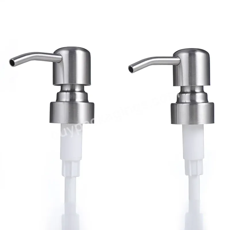 28mm 2cc Great Quality Brushed Silver 304 Stainless Steel Hand Wash Soap Dispenser Metal Soap Lotion Bottle Pump - Buy Factory Direct Sales Customized Silver Liquid Plastic Aluminum Lotion Pump Cream Shampoo Pump,Lotion Pump With Long Nozzle 28/400 S