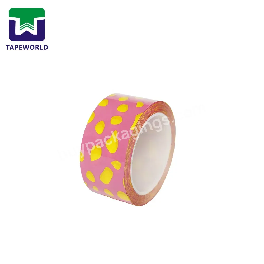 2inch Various Style Logo Printed Packing Tape Custom Strong Tensile Force Bopp Waterproof Packing Tape - Buy Personalised Custom Logo Printed Opp Seal Package Tapes Transparent Clear Brown Bopp Packing Adhesive Tape For Carton Sealing,20 Years Factor