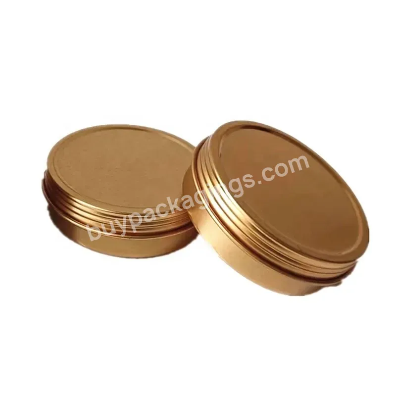 2oz Candle Tin With Screw Top Cover 2 Oz Candle Tin With Twist Lid In Copper Gold Color Wholesale 50ml Gold Candle Tin - Buy Candle Tin 2oz / 2 Ounce Candle Tin / Gold Candle Tin 2oz / 60g Tin Can With Screw Lid,Pomade Tin Can 2oz / Candle Tin Wholes