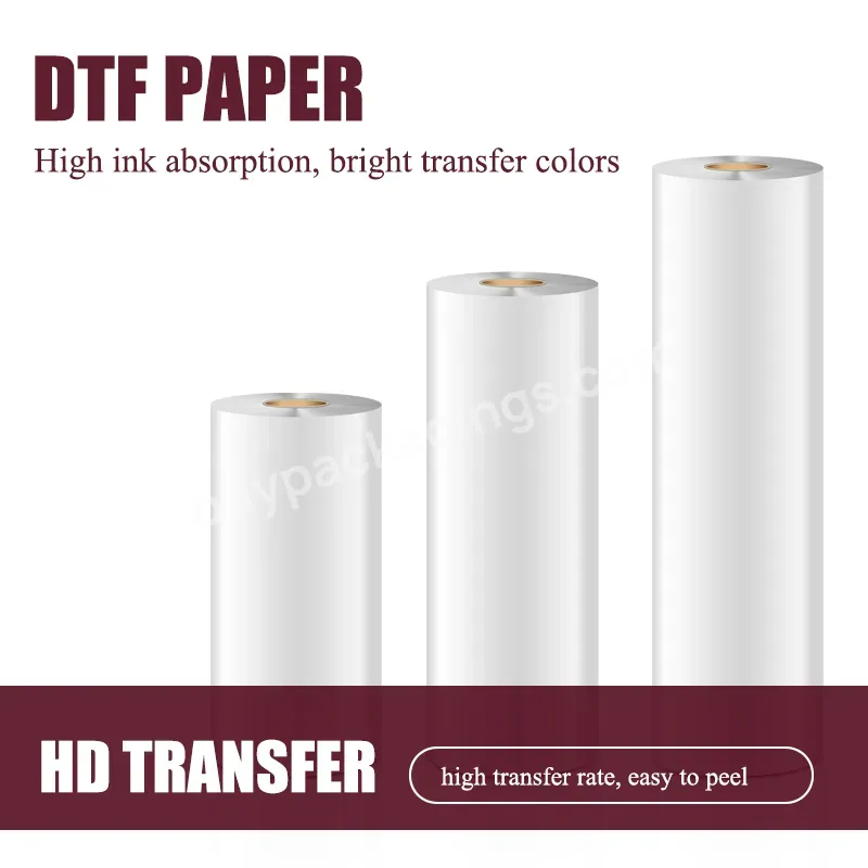 30cm 60cm Dtf Paper Heat Transfer Pet A3 A4 Dtf Transfer Paper Roll For Dtf Printing - Buy Dtf Paper,A3 Roll 30cm 60cm Dtf Paper Roll For Dtf Printer,30cm Dtf Paper.