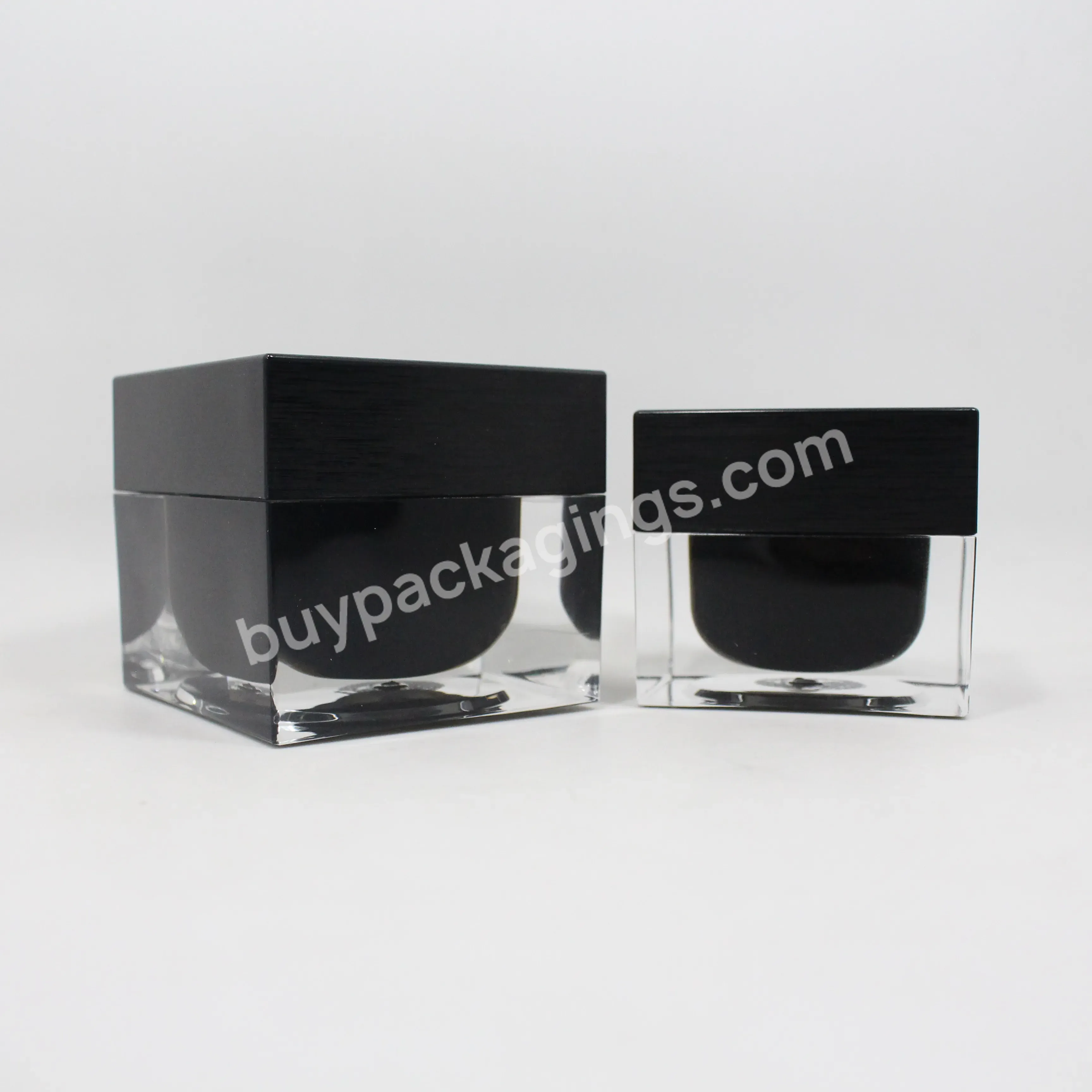 30g 50g Square Cosmetic Acrylic Cream Jar Container Jar In Stock Ecofriendly Cosmetic Packaging - Buy Cosmetic Acrylic Cream Jar,Cosmetic Acrylic Container Jar,Jar Acrylic.