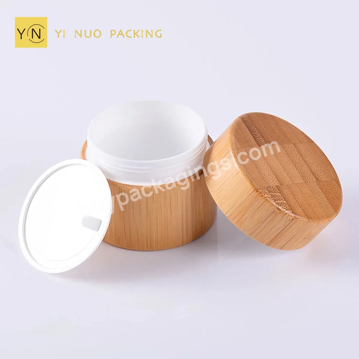 30g Bamboo Bottle Empty Jar For Cream Candle Cosmetic Serum Bamboo Jars
