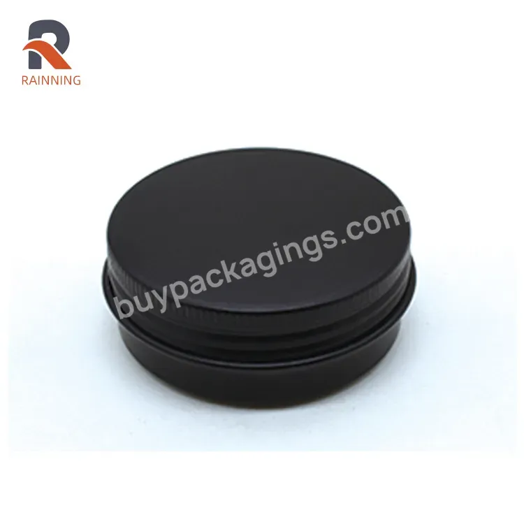 30g Black Color Aluminum Tin Cans 1.05oz Round Metal Tin Container For Candle Use - Buy Aluminum Tin Cans,Metal Tin Container,Tin Container For Candle Use.
