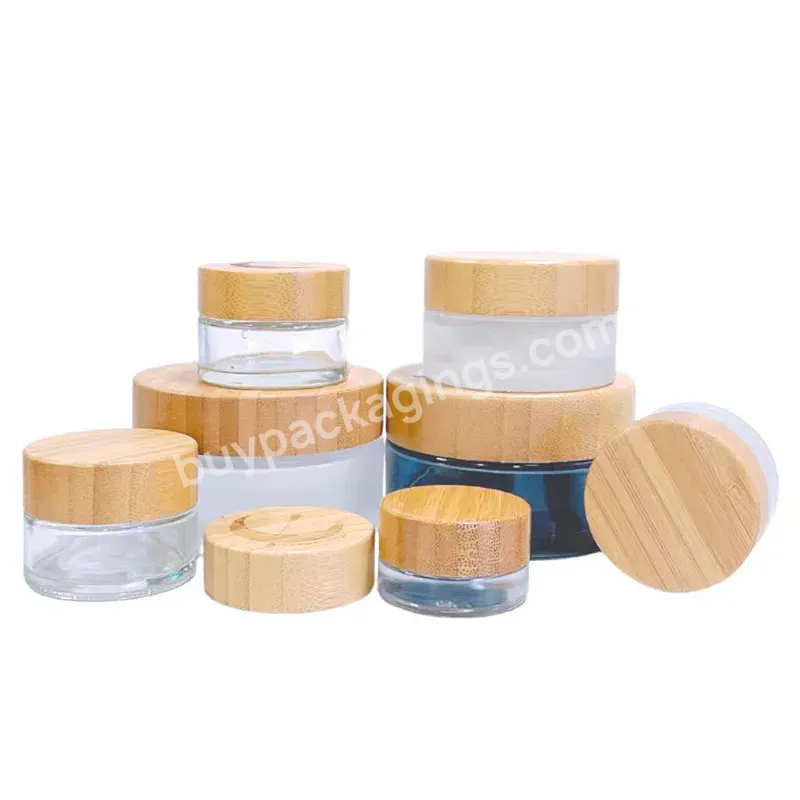 30ml 50ml 100ml 120ml Frosted Luxury Bamboo Skin Care Cosmetic Bottle And Jar Packaging Set - Buy Bamboo Cosmetic Packaging Pump,100 Ml Glass Bottle Wood Lid,Frosted Glass Jars With Bamboo Cap.