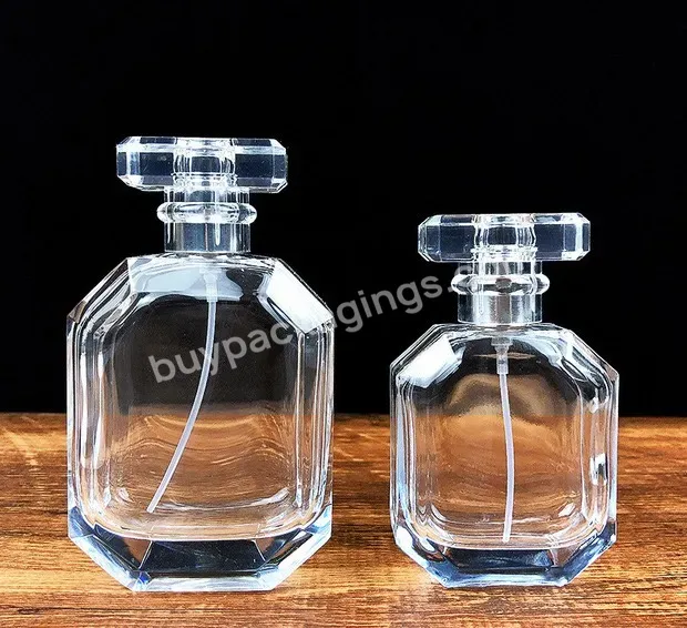 30ml 50ml 100ml Square Glass Perfume Bottle Botol Parfum Luxury Perfume Bottle With Cap Customized Perfume Boxes With Sticker - Buy Square Glass Perfume Bottle,30ml 50ml 100ml,Customized Perfume Boxes With Sticker.