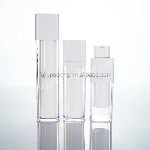 30ml 50ml Cosmetic Refillable Inner Bottle Plastic Pp Twist Clamp Lotion Vacuum Airless Pump Bottles - Buy Custom Empty Matte Clear Twist Up Airless Pump Bottle,Square Round 30ml 50ml Cosmetic Refillable Inner Bottle,Plastic Pp Twist Clamp Lotion Vac