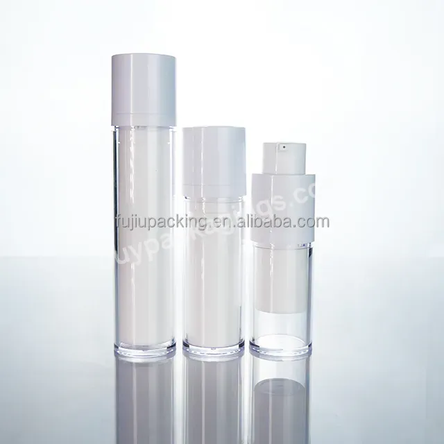 30ml 50ml Cosmetic Refillable Inner Bottle Plastic Pp Twist Clamp Lotion Vacuum Airless Pump Bottles - Buy Custom Empty Matte Clear Twist Up Airless Pump Bottle,Square Round 30ml 50ml Cosmetic Refillable Inner Bottle,Plastic Pp Twist Clamp Lotion Vac