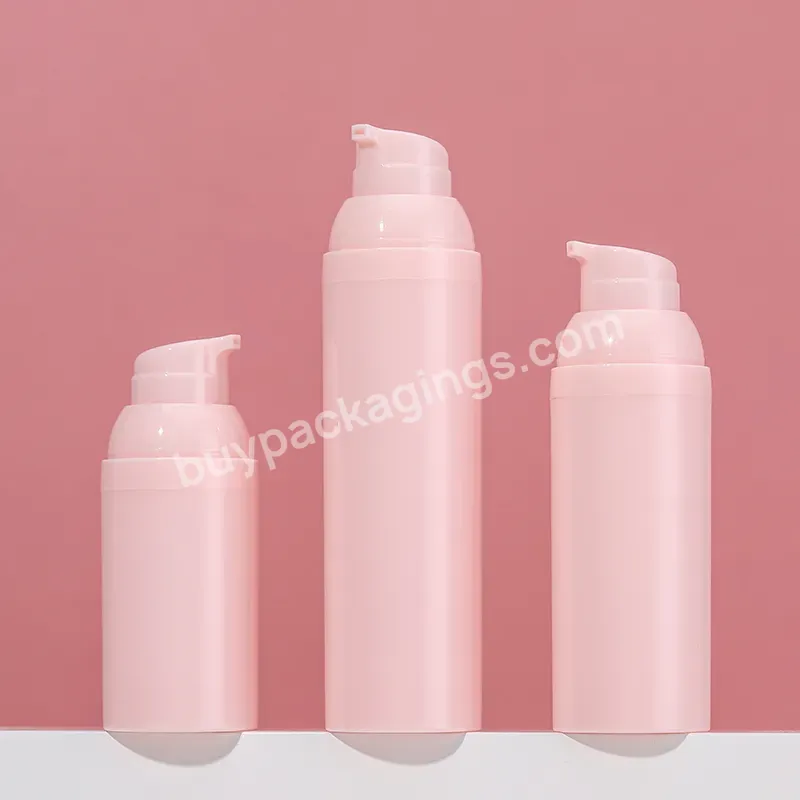 30ml 75ml Pink Airless Pump Bottle 50ml Pink Pump Pet Airless Lotion Bottle For Skincare Lotion Packaging And Foundation Bottle - Buy Airless Pump Bottle 30 Ml Pink,Pink Skincare Bottles,Pink Foundation Bottle.