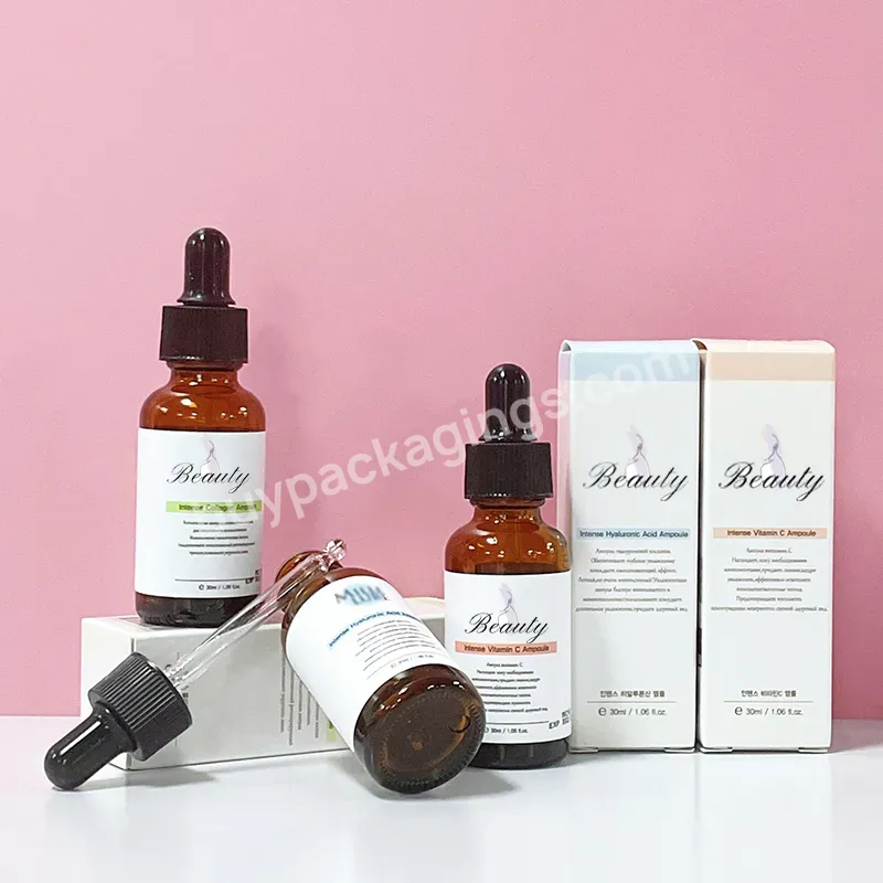 30ml Amber Brown Skincare Oil Bottle 30ml Frost Amber Glass Dropper Bottles Wholesale For Essential Oil With Packing Tube Box - Buy 30ml Amber Glass Bottle,30ml Dropper Bottle,30ml Glass Dropper Bottles With Childproof Dropper.