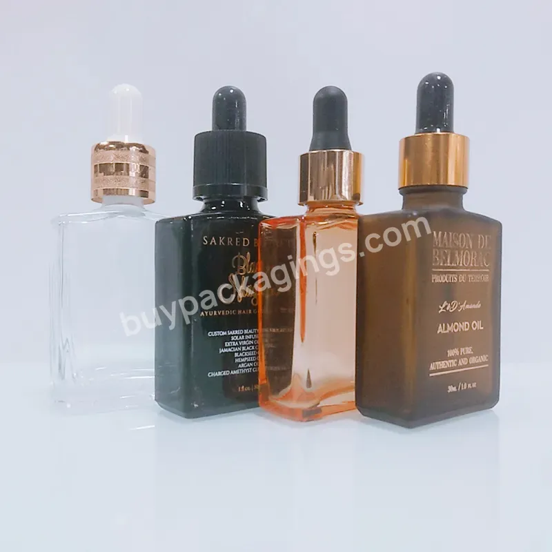 30ml Rectangle Square Black Amber Frosted Brown Glass Dropper Bottle - Buy 30ml 50ml 100ml Glass Essential Oil Dropper Bottle With Box,Cosmetic 10ml 15ml 20ml 50ml 30ml Flat Shoulder Glass Dropper Bottle For Serum Essential Oil,Glass Cosmetic Serum D