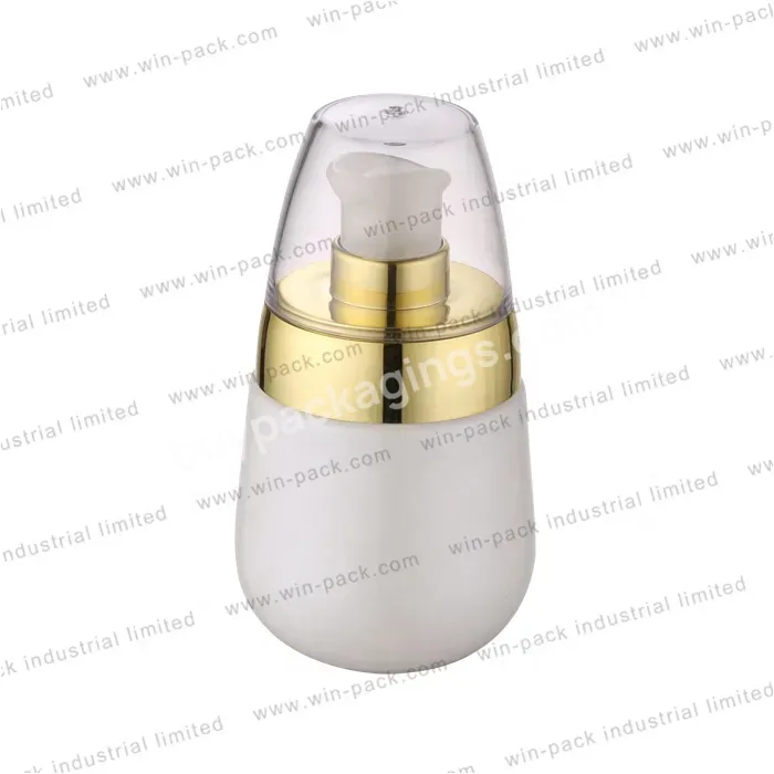 30ml Shoulder Glass Bottle Electroplated Round Cap Lotion Bottle Cosmetics Set Bottle - Buy Glass Bottle,Lotion Pump Bottle,Glass Cosmetic Container.