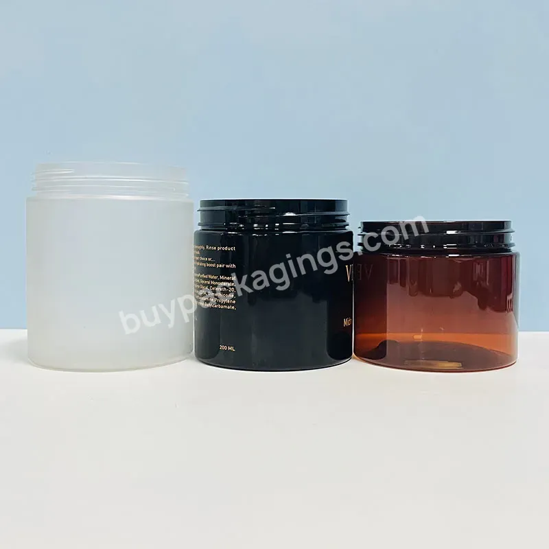 30ml/60ml/120ml/150ml/200ml/250ml/300ml/500ml/1000ml Plastic Pet Pot Jars Cosmetic Containers With Lids