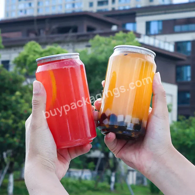 330ml 500ml Ring-pull Drink Can Pet Transparent Beverage Bottle Juice Coffee Packaging - Buy Ring-pull Drink Can,Transparent Beverage Cans,Coffee Packaging Can 330ml.