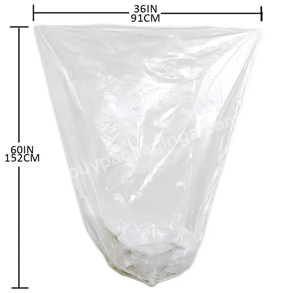 36'' X 60'' 55 Gallons Contractor Clear Garbage Bags,Trash Bags Roll Wholesale - Buy Trash Bags Roll Wholesale,Garbage Bag,Recycling Plastic Garbage Trash Bag.