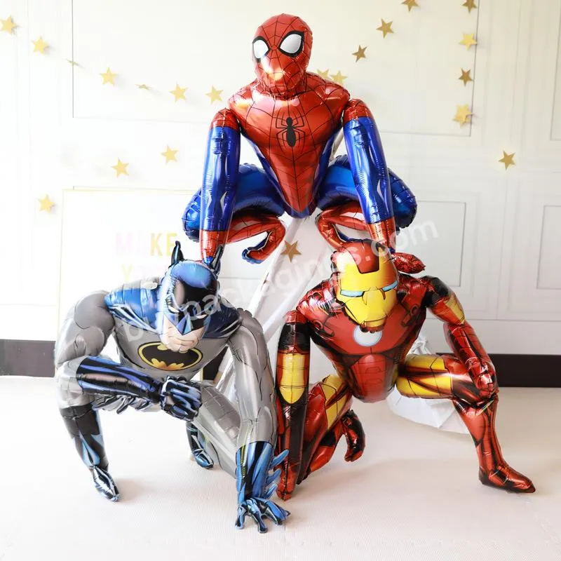 3D Large figures cartoon Foil Balloons Super Hero Birthday Party Decoration Supplies Children's Gifts Air Toys globos