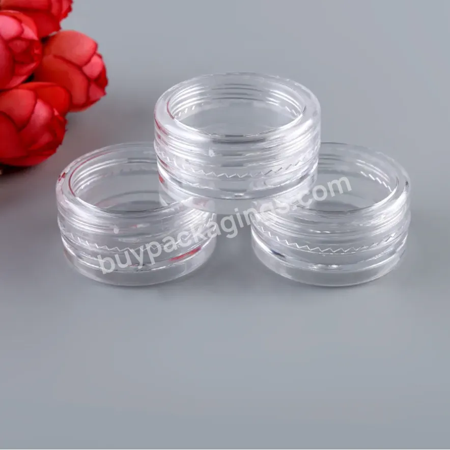 3g 5g 10g 15g 30g Small Clear Cream Jar,Plastic Pot Box Mini Transparent Cosmetic Sample Container With Lids In Stock - Buy Cream Jar,Cosmetic,Rose Gold.