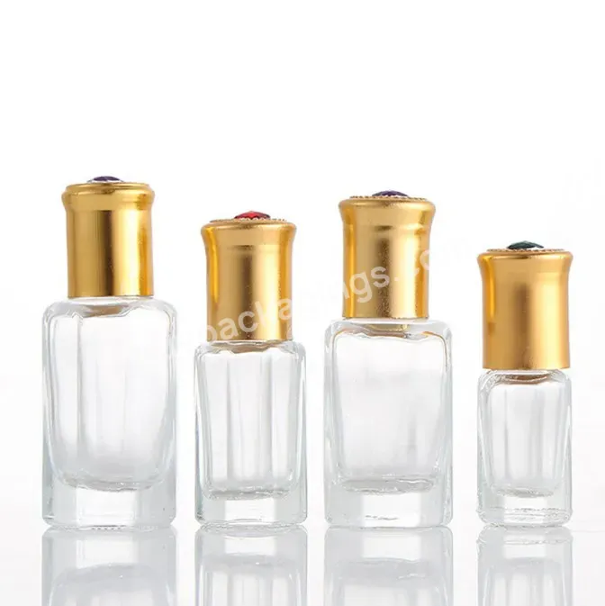 3ml 6ml 9ml 12ml Glass Octagonal Ball Bottle Glass Clear Essential Oil Empty Roll On Bottle With Gold Cap With Red Diamond - Buy 3ml 6ml 9ml 12ml Glass Octagonal Ball Bottle,Glass Clear Essential Oil Empty Roll On Bottle,Bottle With Gold Cap With Red